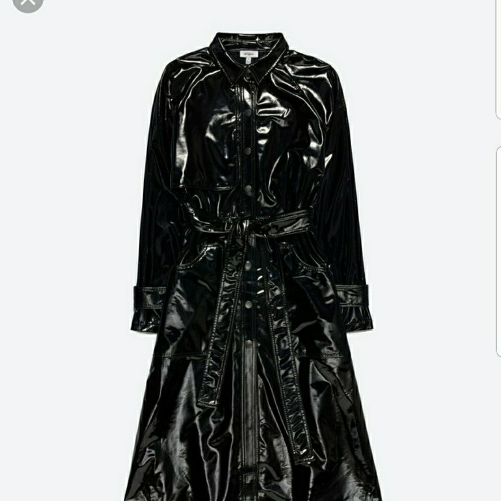 ISO Daya by Zendaya Vinyl Shirt dress/trenchcoat
